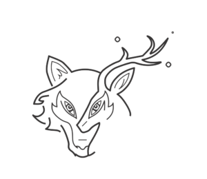 logo deer wolf